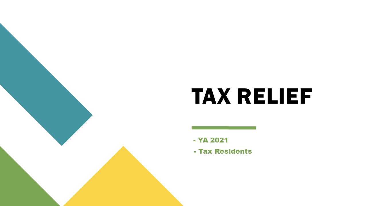 Resident Individual - Tax Relief YA 2021